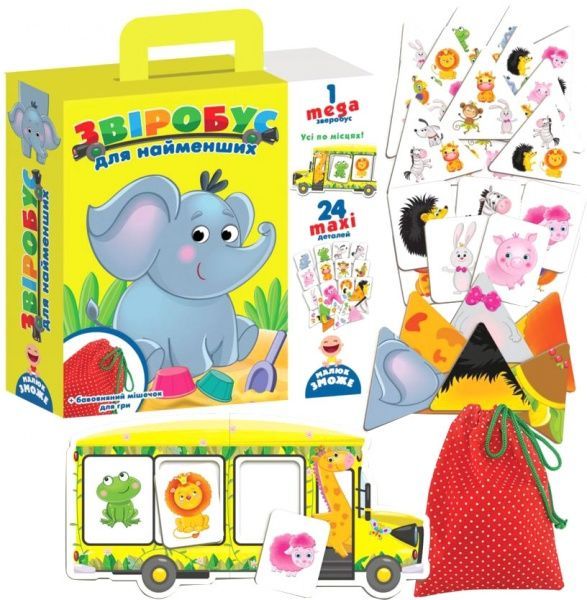 Игра Vladi Toys с мешочком Зверобус для самых маленьких VT2906-02