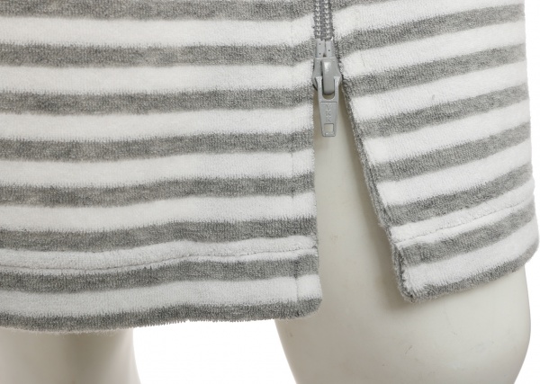 Халат жіночий Cawo Hood р. M сірий із білим 