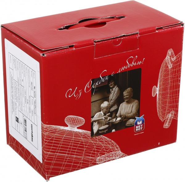 Кастрюля с крышкой Фрукты 16 см 2.4 л Принц Металл 362149 Metrot