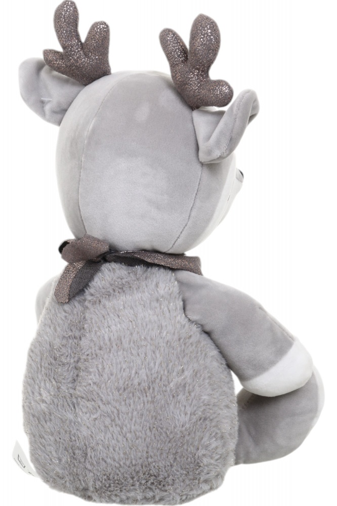 Мягкая игрушка Luna Kids Рождественская Олень Бобо 29 см серый DT210814