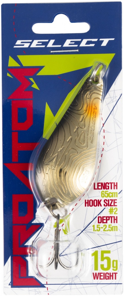 Блесна Select ProAtom 15.0g 65mm #06 15 г Блесна Select ProAtom 15.0g 65mm #06 gold