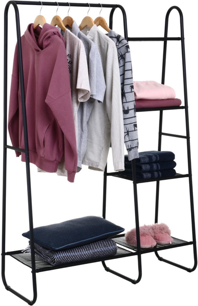 Вешалка для одежды Sensio 1000x1500x400 мм BLACK RACK черный