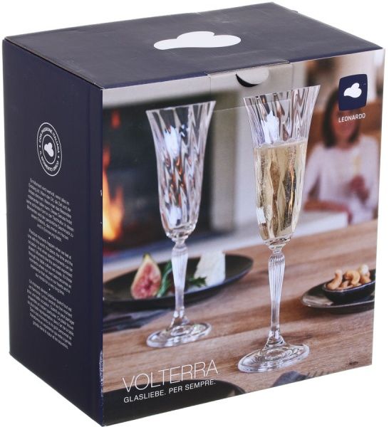 Набор бокалов для шампанского VOLTERRA 185 мл 6 шт. Leonardo 
