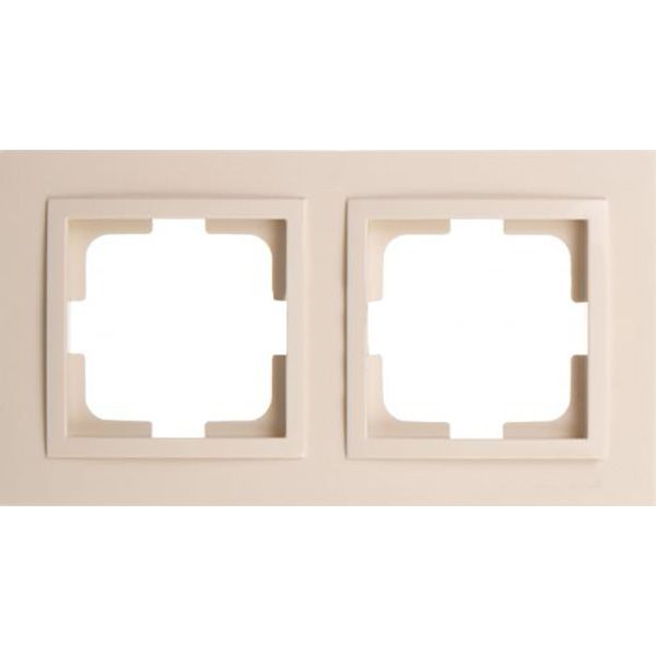 Рамка двомісна Mono Despina універсальна кремовий 102-170000-161