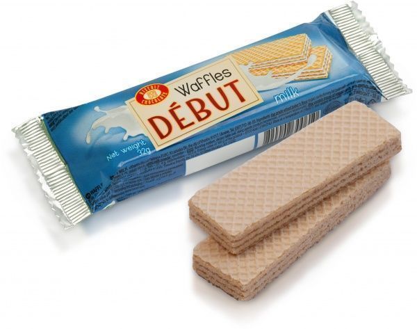Вафлі ДЕБЮТ молочні 32 г 