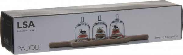 Дошка сервірувальна з трьома кришками Paddle G1079-10-301 LSA 