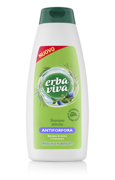 Шампунь Erba Viva Делікатний освіжаючий з екстактом мирти та розмарину 500 мл