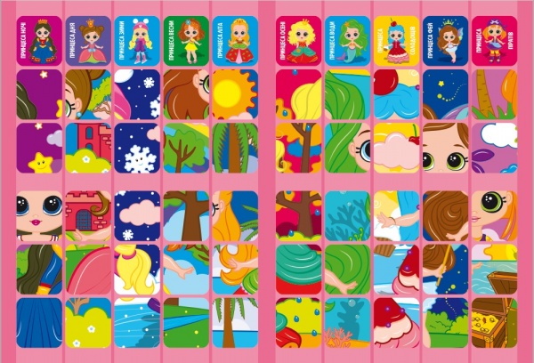 Книга-мозаика «Принцеси» 978-617-777-561-3