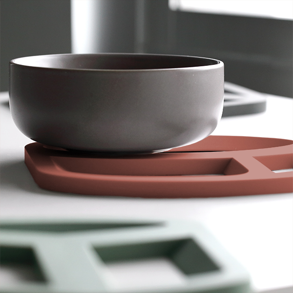 Подставка под горячее Smart Kitchen by Flamberg Bright Salmon orange 15,9x15,3 см