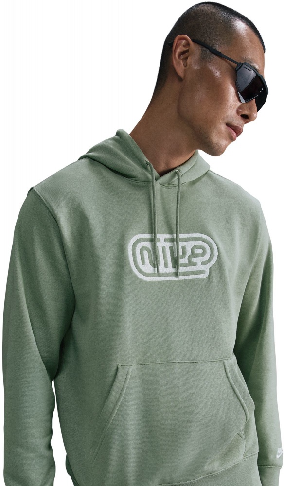 Джемпер Nike M NK CLUB FT HOODIE FONT GX HJ2506-370 р.L хакі