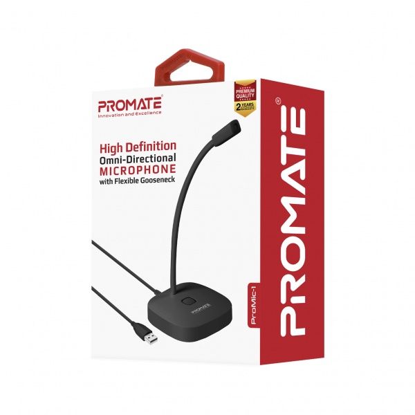 Мікрофон Promate ProMic-1 USB Black