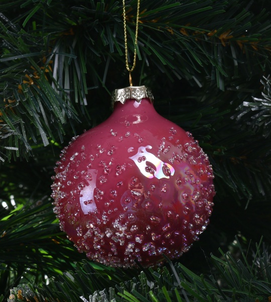 Шар новогодний 80 мм в ассортименте ACT405440