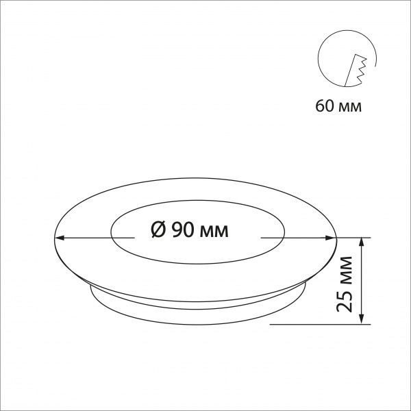 Світильник точковий Светкомплект AS ACR R 9025 SWH 10 Вт GU5.3 білий 