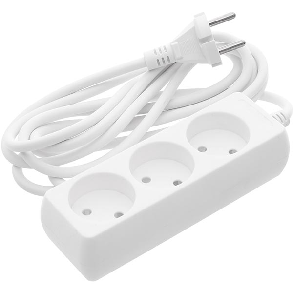 Подовжувач UP! (Underprice) без заземлення білий 3 м H03-CT6-3m 