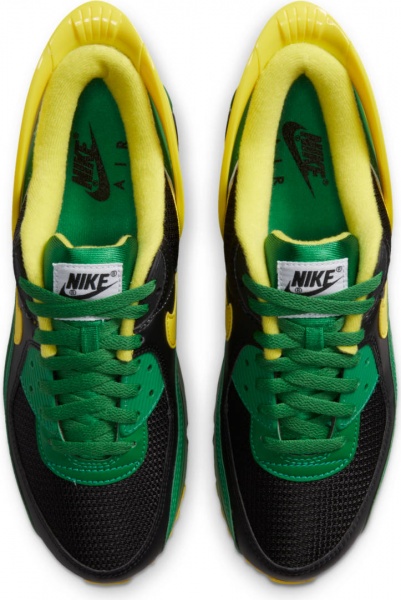 Кроссовки Nike Air Max 90 FlyEase CZ4270-001 р.US 14 черно-зеленый