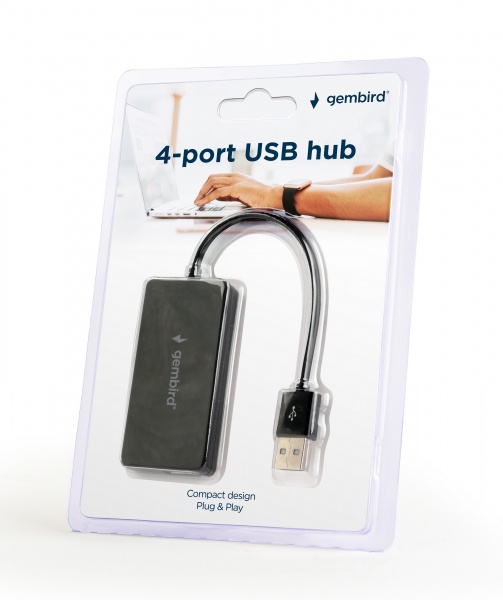 USB-хаб Gembird UHB-U2P4-04 на 4 порта USB 2.0