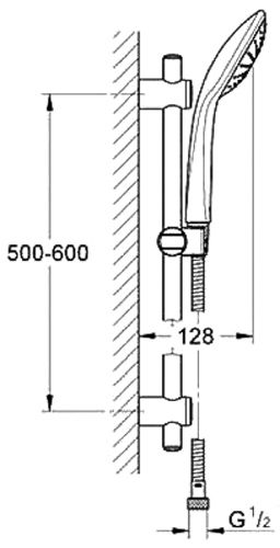 Душевой набор Grohe Vitalio Rain 