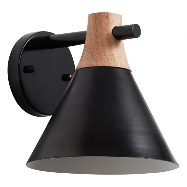 Бра Hopfen LOFT CN 1x40 Вт Е27 чорний 