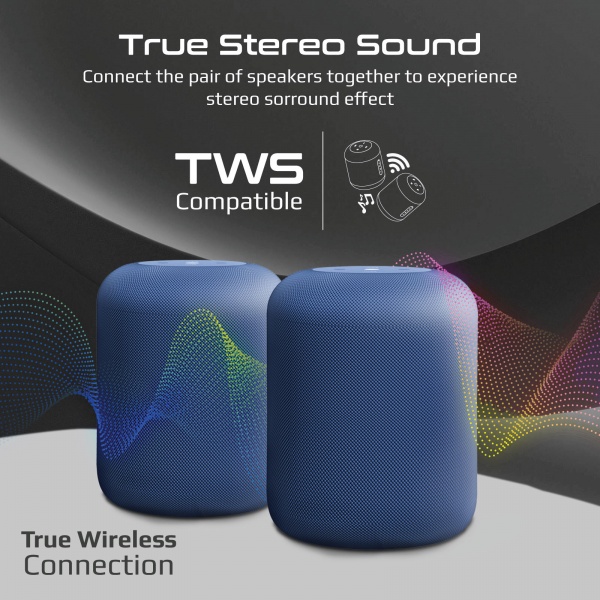 Акустична система Promate 1.0 blue Boom-10 TWS 10Вт