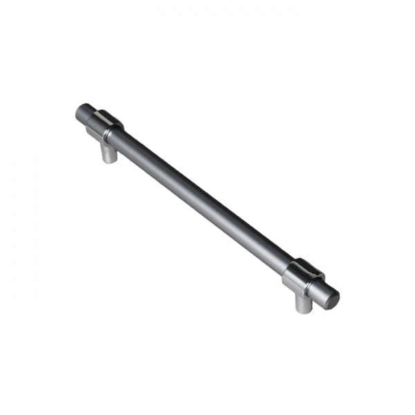 Меблева ручка рейлінгова Kerron S-3411-160 CH-MC 160 мм S-3411-160 CH-MC матовий хром/хром