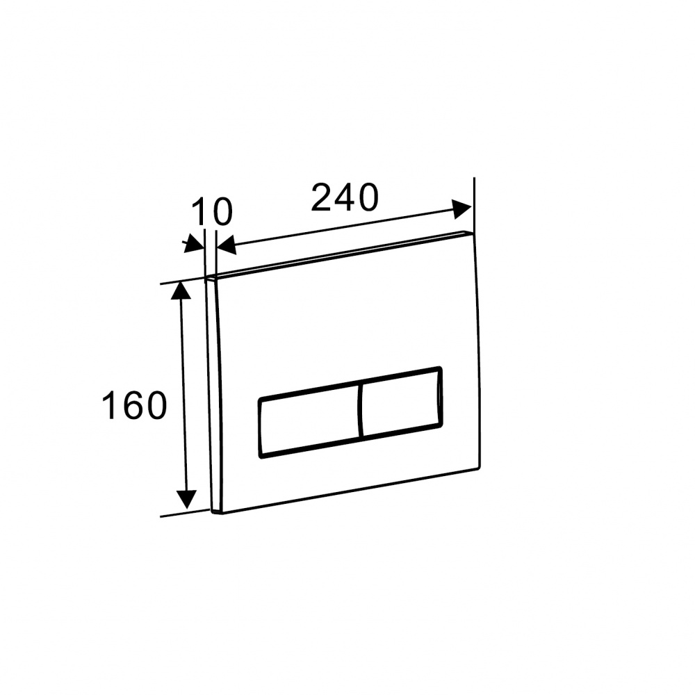 Клавиша смыва Koller Pool Neon Pro New черный