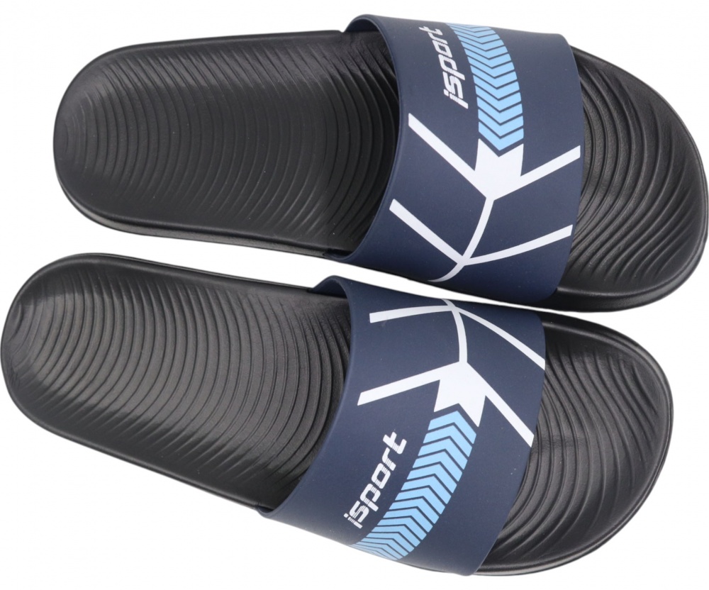 Шлепанцы для мальчиков HW р.39 голубовато-черный (ls-0228)