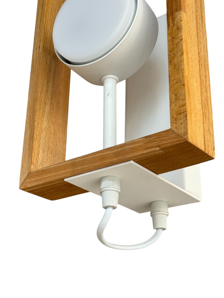 Бра LIGHT SET PL KARPATY металл/дерево 12 Вт GX53 белый