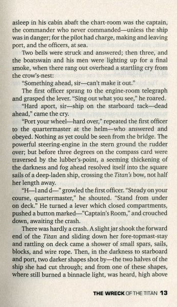 Книга Морган Робертсон «The Wreck of the Titan Or Futility»