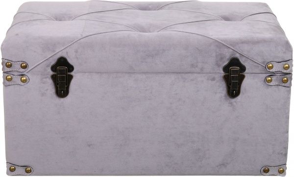 Сундук-пуф Art&Crafts Велюр дымчатый 64х35х33 см 