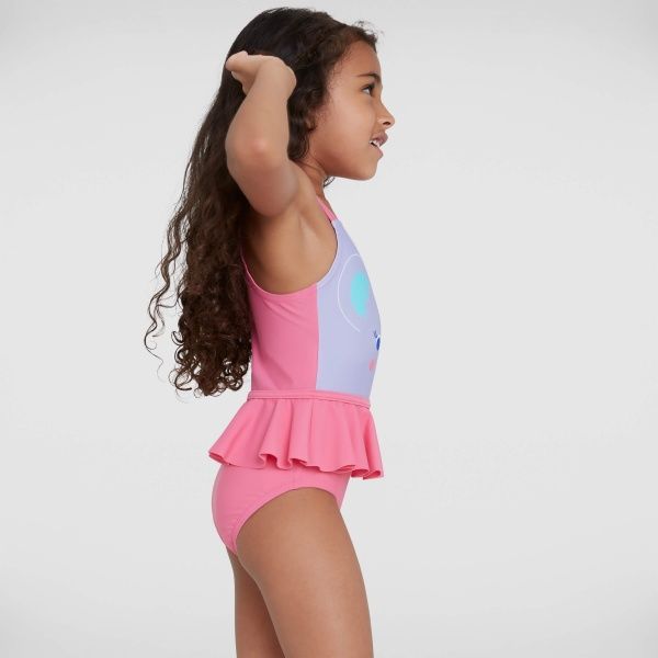 Купальник Speedo KOALA FRILL SWIMSUIT IF 8-12398D818 р.2 сиреневый с розовым