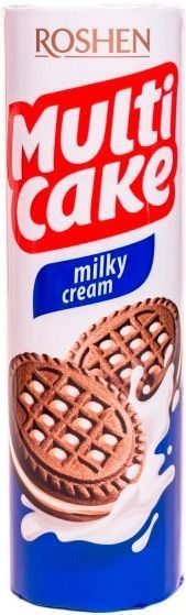 Печенье Roshen Multicake с молочно-кремовой начинкой (4823077609084) 180 г 