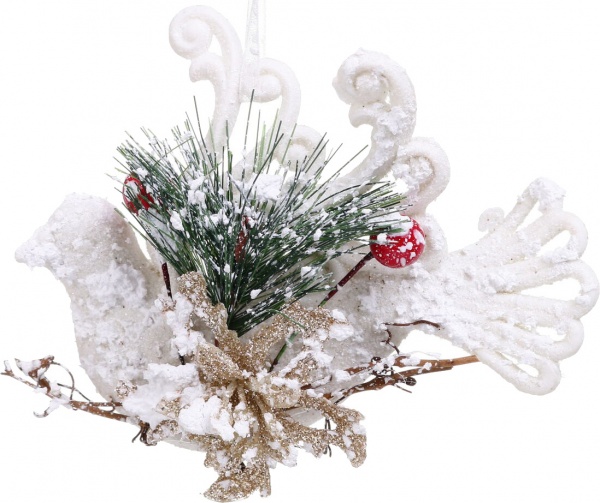 Декоративна підвіска Пташка з декором 8x11 см HF20Y11-31