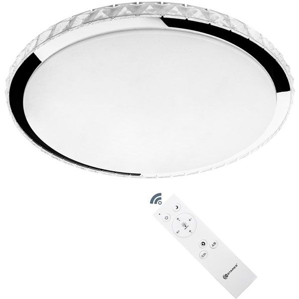 Светильник светодиодный Estares Siyanie с пультом ДУ 70 Вт белыйхром 3000-6500 К 