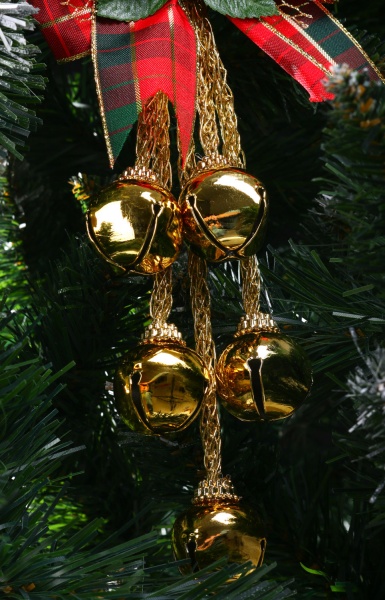 Подвеска декорированная Global Treasure бант с колокольчиками 30 см в ассортименте P2106048AB