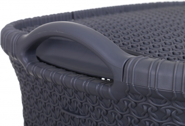 Кошик для білизни RIO KNIT 65 л 439х357х583 мм коричневий 