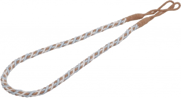 Подхват для штор натуральный 2017-38-K-85 кремовый/бирюзовый Majestic