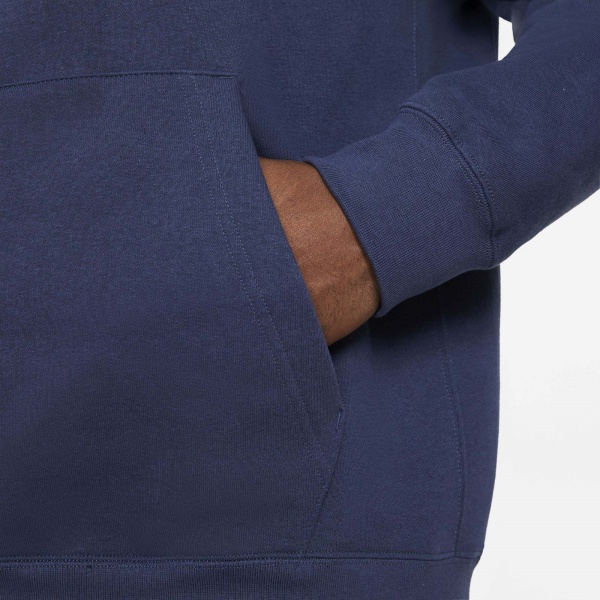 Джемпер Nike M NSW CLUB HOODIE FZ BB BV2645-410 р. 2XL синій