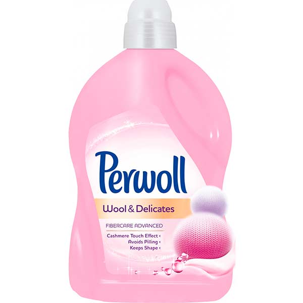 Гель для машинной и ручной стирки Perwoll для деликатной стирки для шерстяных и деликатных вещей 2,7 л