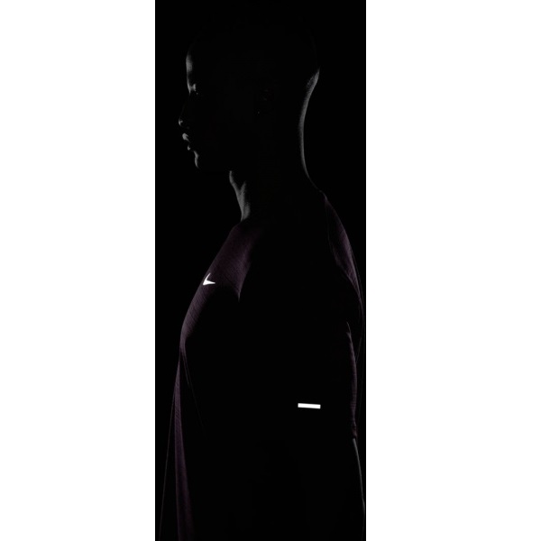 Футболка Nike M NK DF MILER TOP SS CU5992-610 р.2XL фіолетовий