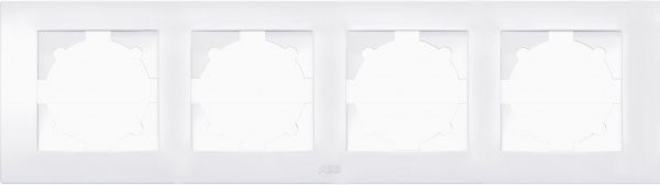 Рамка четырехместная ABB Cosmo универсальная белый 612-010200-228