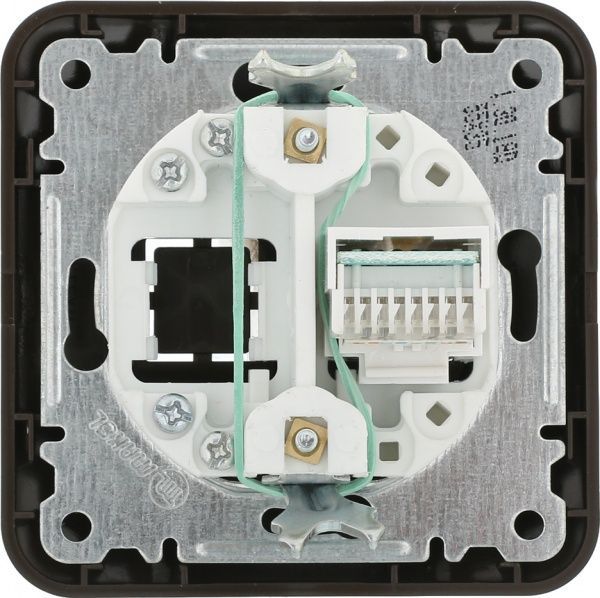 Розетка комп’ютерна Makel Lillium Natural коричневий