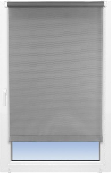 Ролета мини Delfa Жаккард Модерн 62x170 см серая 