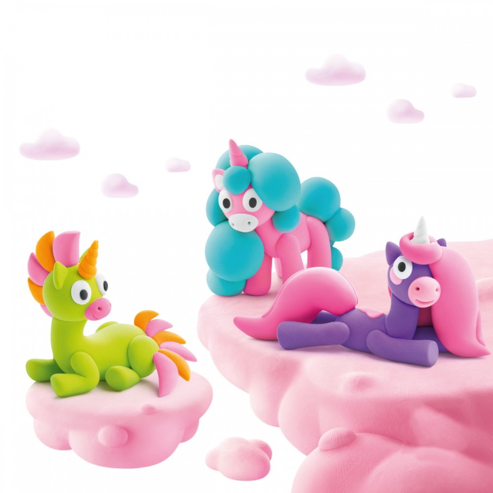 Набір для ліплення Lipaka Райдужні єдиногори: Брайті, Спаркі, Клауді 60054-UA01