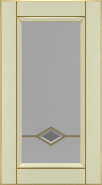 Фасад для кухні Грейд-Плюс Ваніль патинована золотом №384 713x396 ВТ Паюта