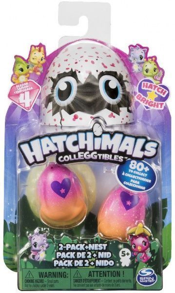 Набір Spin Master Hatchimals 4 сезон Гніздо, 2 колекційні фігурки-сюрпризу в яйцях в асортименті 