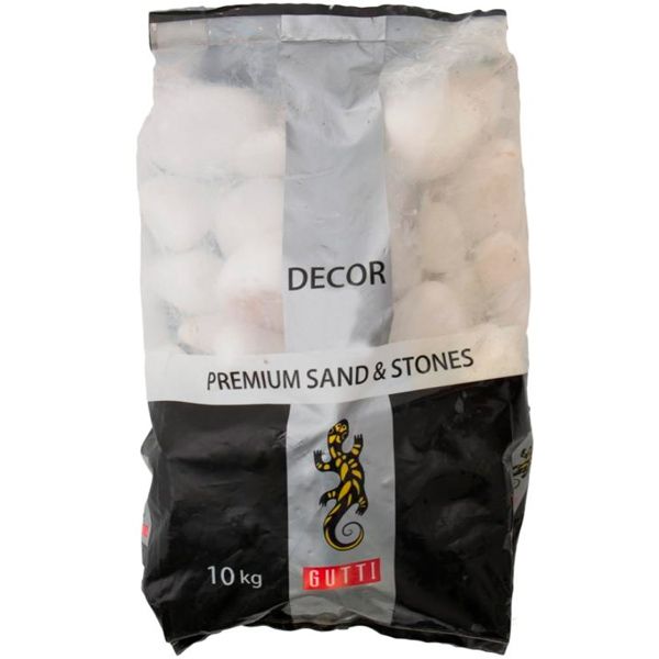 Камни декоративные Gutti Bianco diamante фракция 4 - 8 см 10 кг