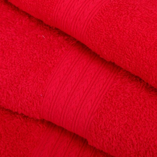 Полотенце Косичка 360гр/м 100x150 см красный Simi 