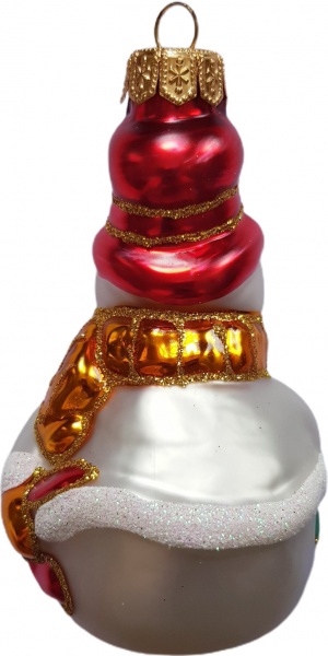 Подвеска Юріта Снеговик 1005М белый с красным