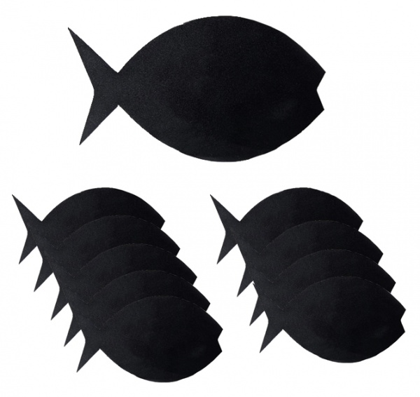 Ценник меловой в форме рыбки 10 шт.