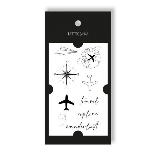 Тимчасове татуювання Tattooshka Навколо світу L-1